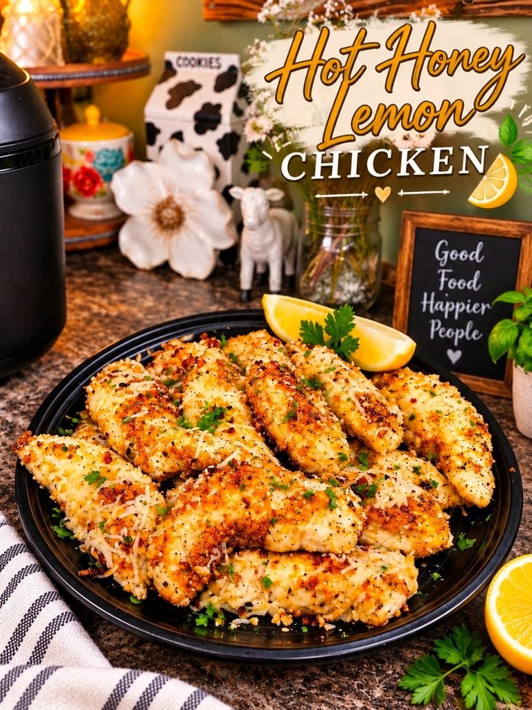 🍋 Hot Honey Lemon Chicken 🍯